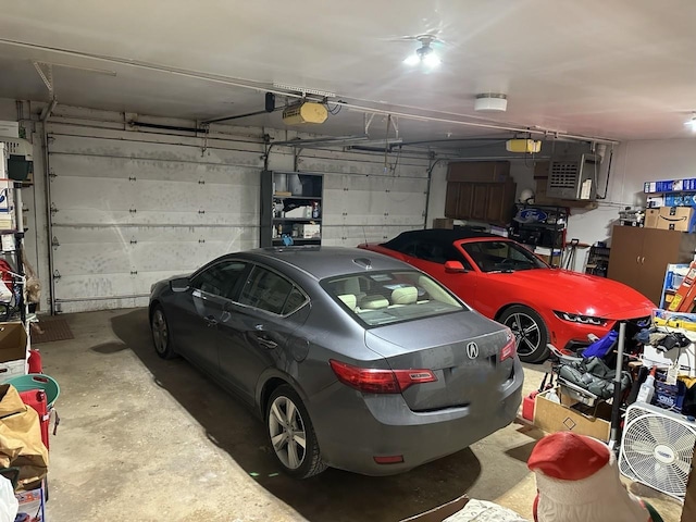 27125 N Williams Park Rd N, Wauconda, IL 60084 - garage featuring a garage door opener and a heating unit