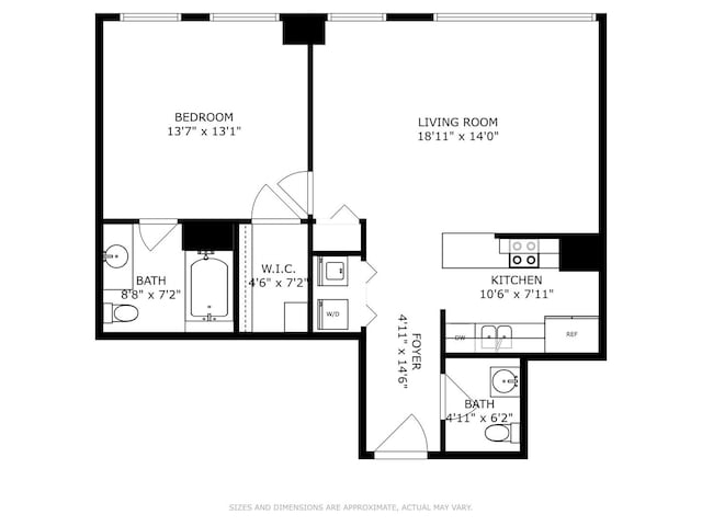 77 S Evergreen Ave Unit 707, Arlington Heights, IL 60005 - property floor plan