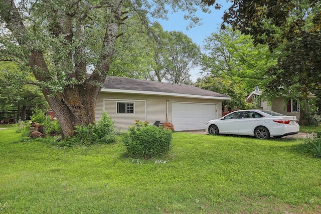 20214 Harmony Rd, Marengo, IL 60152 - view of property exterior with an attached garage and a yard