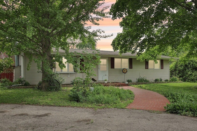 20214 Harmony Rd, Marengo, IL 60152 - ranch-style home featuring a front yard