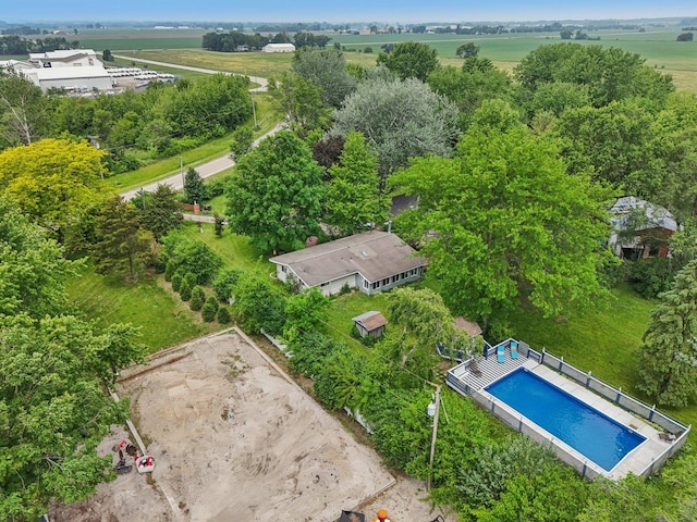 20214 Harmony Rd, Marengo, IL 60152 - bird's eye view of a pool area