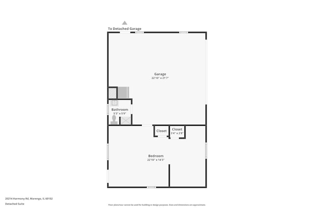 20214 Harmony Rd, Marengo, IL 60152 - property floor plan