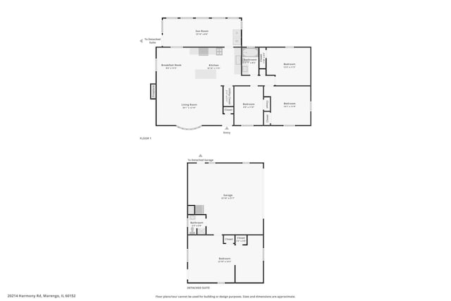 20214 Harmony Rd, Marengo, IL 60152 - floor plan / room layout