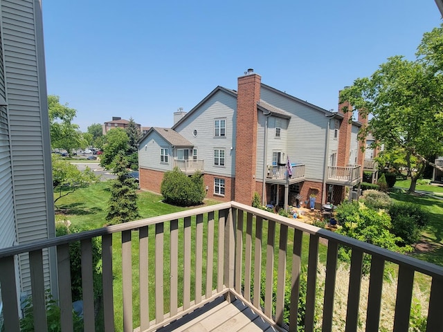 116 White Oak Ct Unit 5, Schaumburg, IL 60195 - deck with a residential view