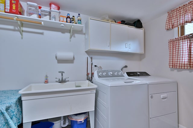 537 S Echo Ln, Palatine, IL 60067 - washroom with cabinet space and washer and clothes dryer