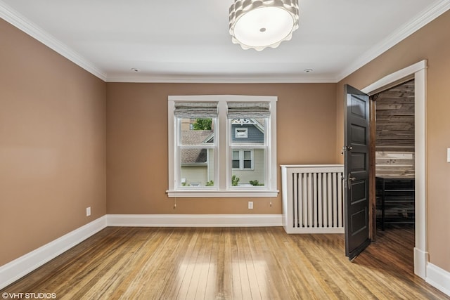 408 W Campbell St, Arlington Heights, IL 60005 - spare room with wood-type flooring and ornamental molding