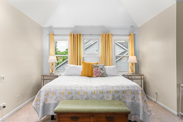 1440 Monarch Cir, Naperville, IL 60564 - carpeted bedroom featuring vaulted ceiling and baseboards