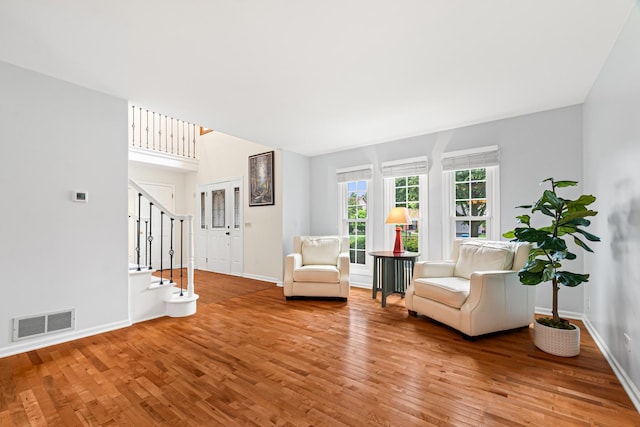 1440 Monarch Cir, Naperville, IL 60564 - living area featuring wood-type flooring and baseboards