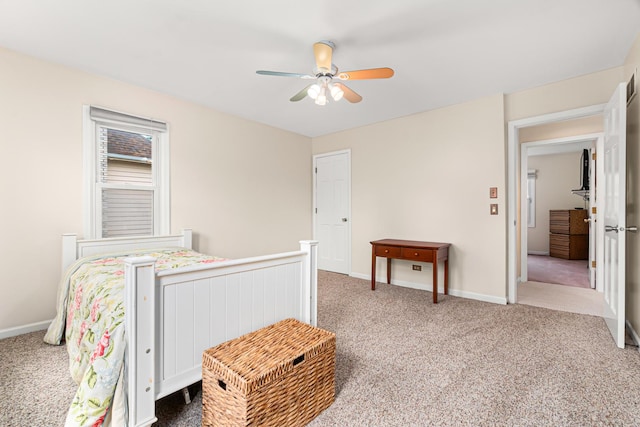 1440 Monarch Cir, Naperville, IL 60564 - carpeted bedroom featuring baseboards and ceiling fan