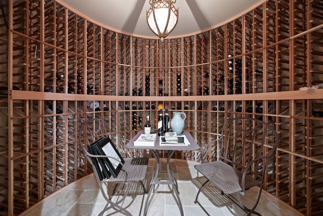 15W120 60th St, Burr Ridge, IL 60527 - wine area with stone tile flooring