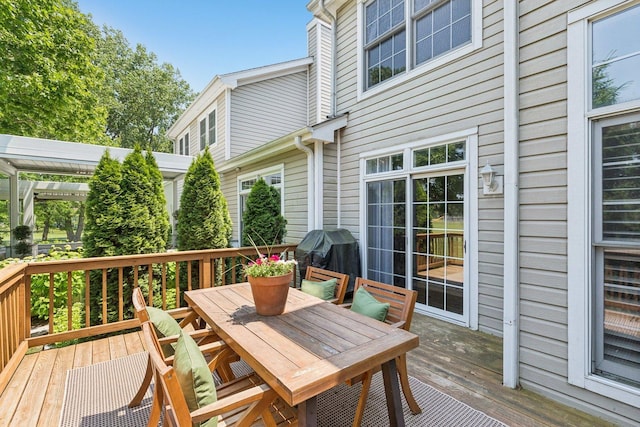 1714 Waverly Cir, Saint Charles, IL 60174 - deck featuring outdoor dining area and a grill