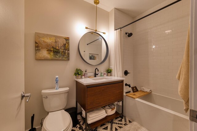 700 N Larrabee St Unit 1315, Chicago, IL 60654 - bathroom featuring vanity, toilet, and shower / tub combo
