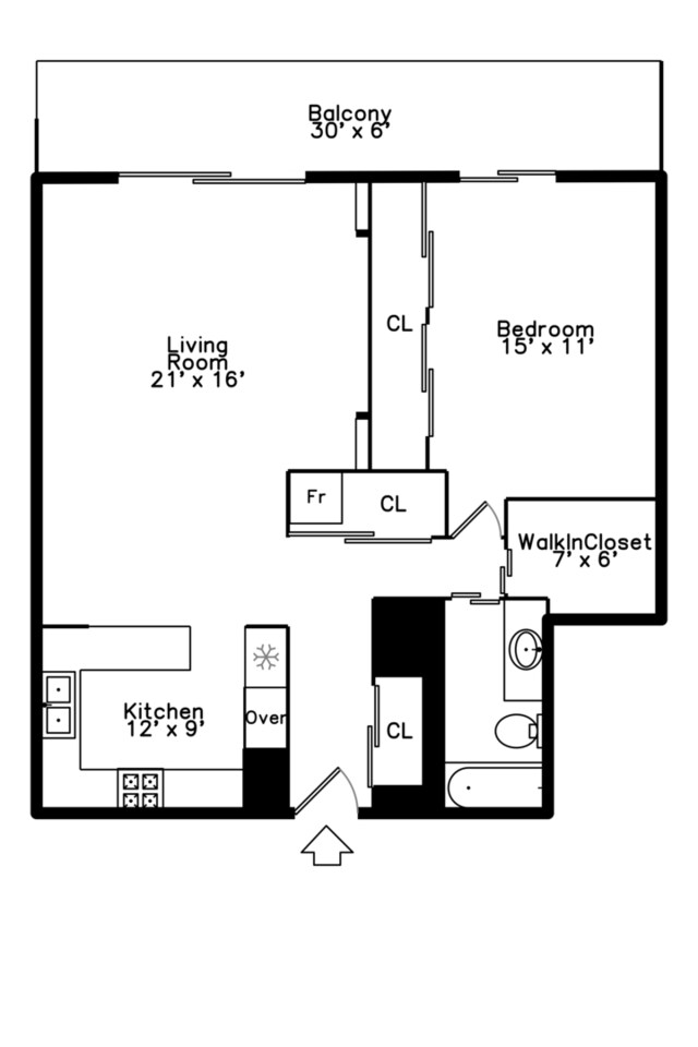 6007 N Sheridan Rd Unit 37H, Chicago, IL 60660 - floor plan / room layout