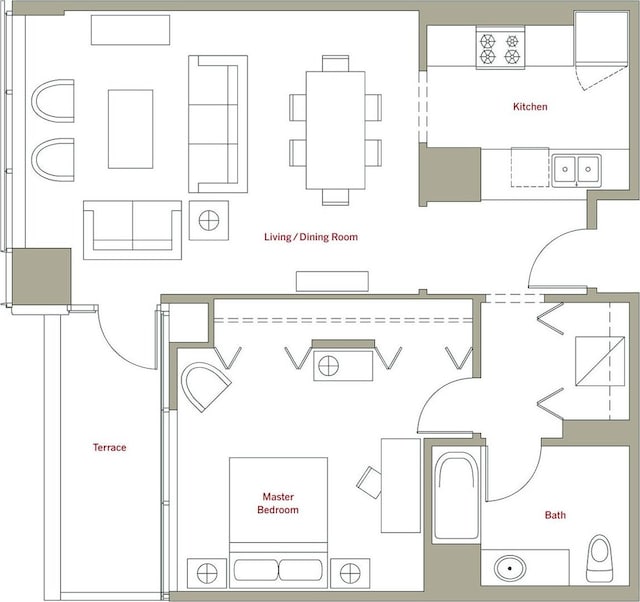 8 E Randolph St Unit 2702, Chicago, IL 60601 - view of property floor plan