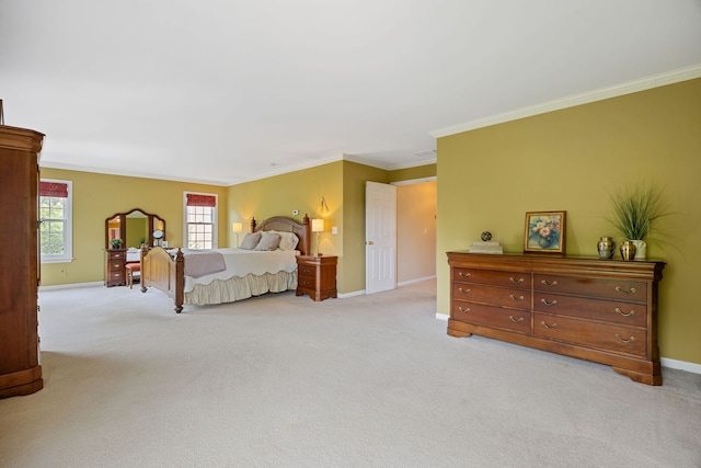 16266 W Mohawk Ct, Lockport, IL 60441 - bedroom featuring crown molding and light colored carpet