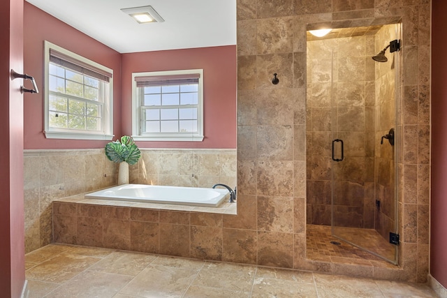 16266 W Mohawk Ct, Lockport, IL 60441 - full bathroom with a shower stall and a bath