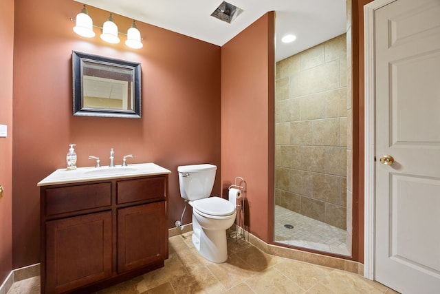 16266 W Mohawk Ct, Lockport, IL 60441 - full bath featuring vanity and a tile shower