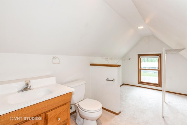 429 W Pierce St, Elburn, IL 60119 - bathroom with vaulted ceiling and vanity