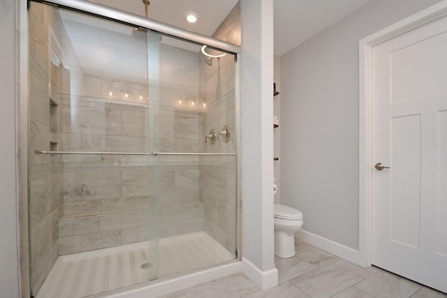 1104 Hershey Rd, Normal, IL 61761 - full bath with a stall shower and marble finish floors