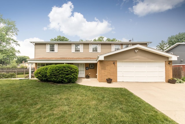 1504 Pfingsten Rd, Glenview, IL 60025 - view of front of property featuring driveway, a garage, and brick siding