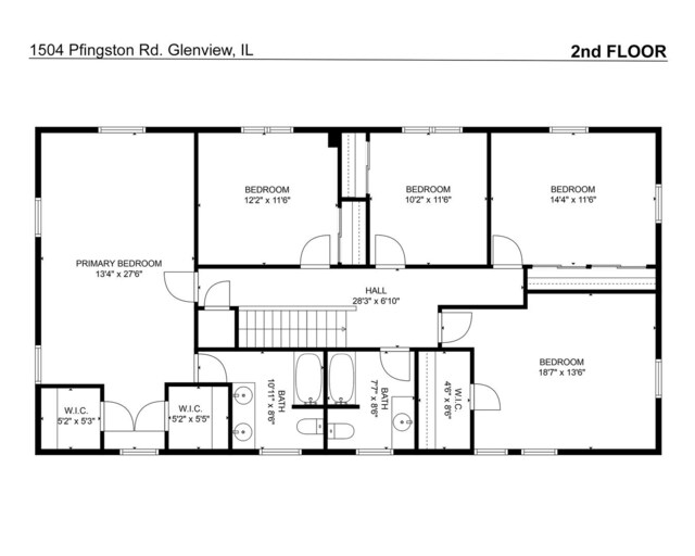 1504 Pfingsten Rd, Glenview, IL 60025 - view of home floor plan