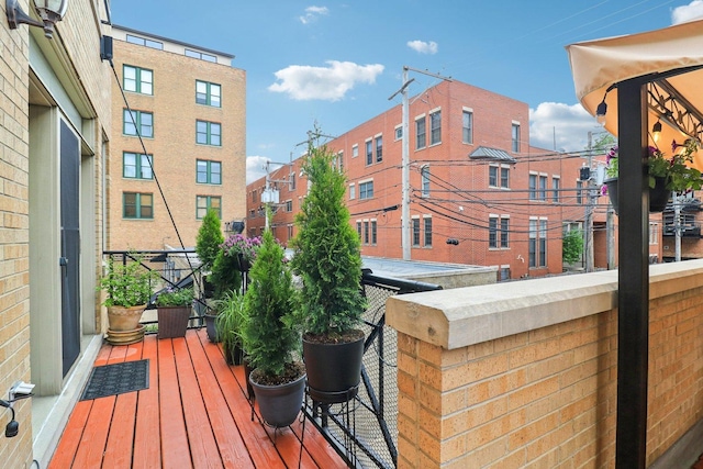 1347 W Washington Blvd Unit 2D, Chicago, IL 60607 - view of wooden terrace