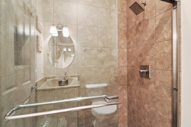 1347 W Washington Blvd Unit 2D, Chicago, IL 60607 - full bath with tiled shower and toilet