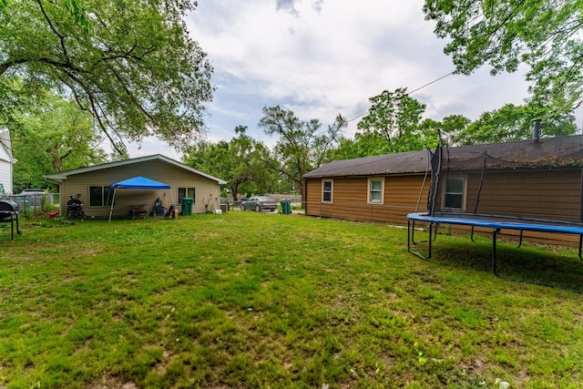 1209 Clark St, Joliet, IL 60432 - view of yard featuring a trampoline