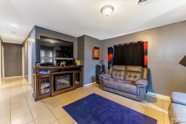 1209 Clark St, Joliet, IL 60432 - living area with tile patterned floors and baseboards