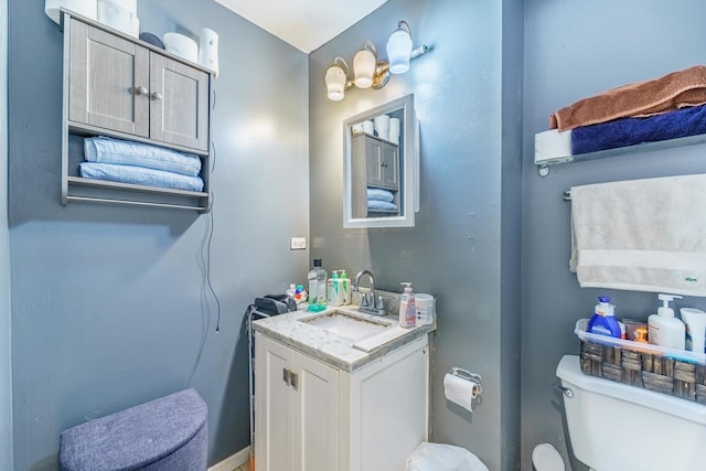1209 Clark St, Joliet, IL 60432 - half bathroom featuring toilet and vanity
