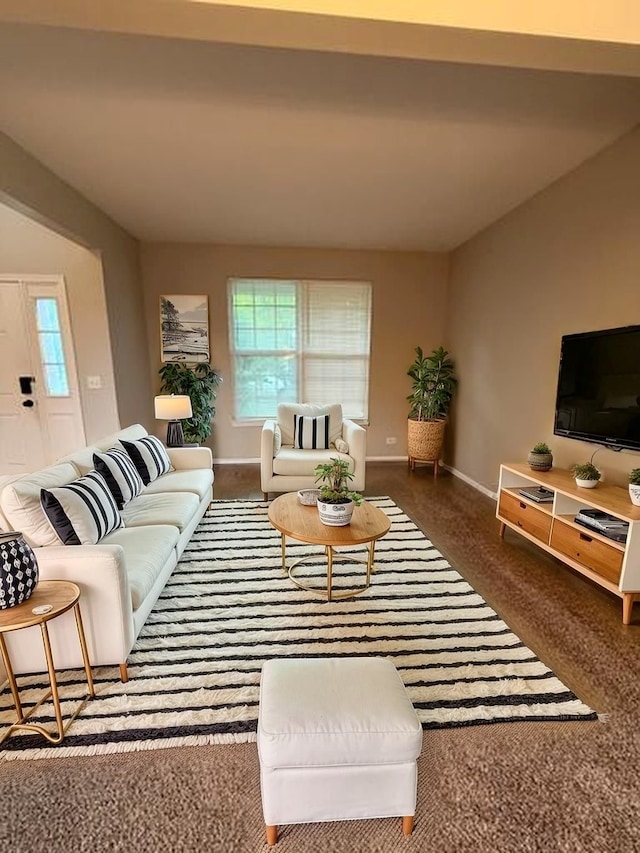 8307 Greenbridge Ct, Joliet, IL 60431 - carpeted living room with baseboards