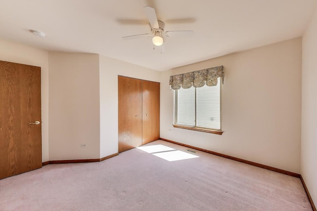 21436 W Larch Ct, Plainfield, IL 60544 - unfurnished bedroom featuring baseboards, a closet, and carpet flooring