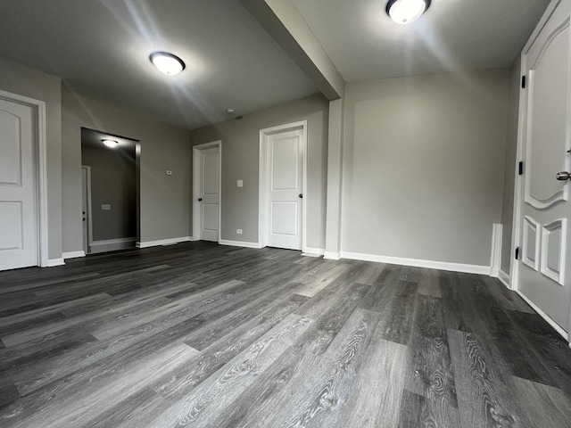 1204 N Park St, Streator, IL 61364 - empty room featuring wood finished floors and baseboards