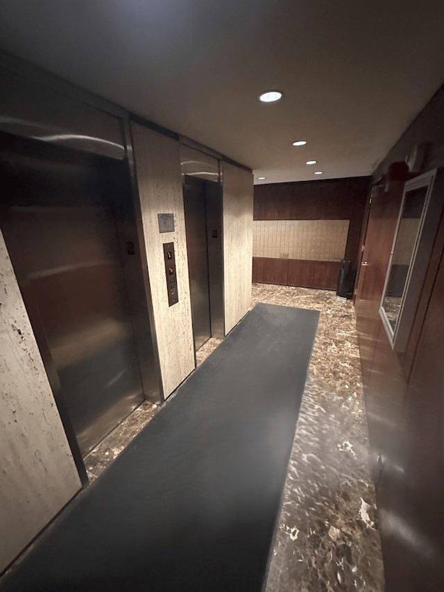 1 E Scott St Unit 1910, Chicago, IL 60610 - hall featuring elevator and recessed lighting