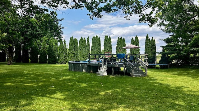 644 Genesee Ave, Morrison, IL 61270 - view of green lawn with a playground and a trampoline