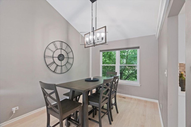 232 Lexington Ct, Grayslake, IL 60030 - dining space featuring light wood-type flooring and a chandelier