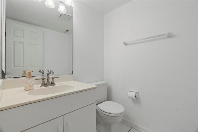 232 Lexington Ct, Grayslake, IL 60030 - half bath with vanity and tile patterned flooring