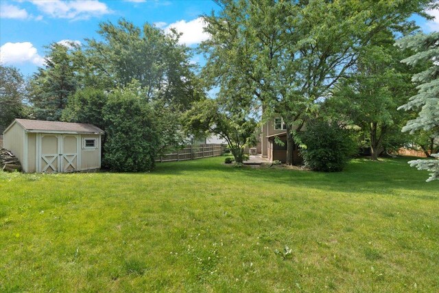232 Lexington Ct, Grayslake, IL 60030 - view of yard with a storage unit