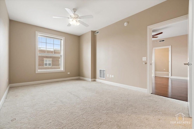 435 W Wood St Unit 410A, Palatine, IL 60067 - carpeted spare room with a ceiling fan and baseboards