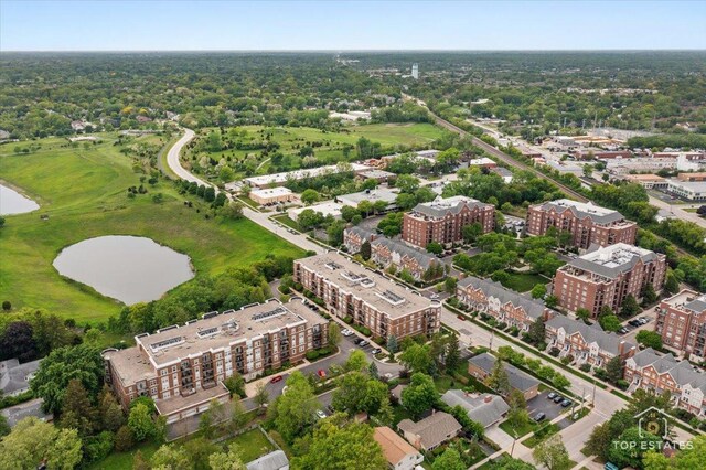 435 W Wood St Unit 410A, Palatine, IL 60067 - bird's eye view of a nearby body of water and apartment complex