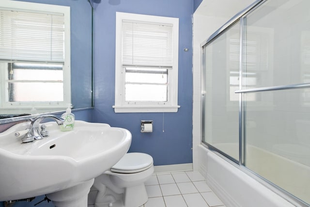 11530 S Campbell Ave, Chicago, IL 60655 - full bathroom with tile patterned floors and enclosed tub / shower combo