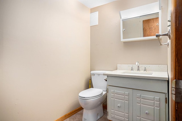 6291 Fallen Timbers Ave, Portage, IN 46368 - half bath with toilet, vanity, and baseboards