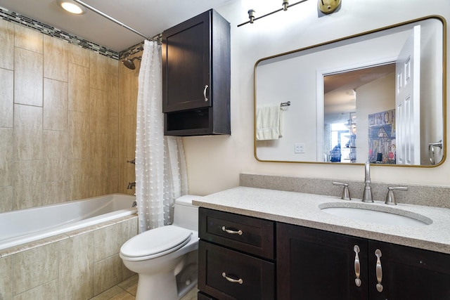 910 S Michigan Ave Unit 1411, Chicago, IL 60605 - full bathroom featuring tiled shower / bath combo, vanity, and tile patterned flooring
