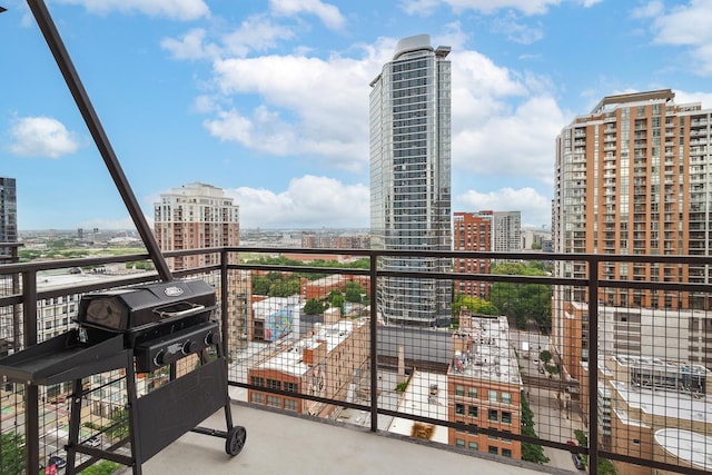910 S Michigan Ave Unit 1411, Chicago, IL 60605 - balcony with a city view and grilling area