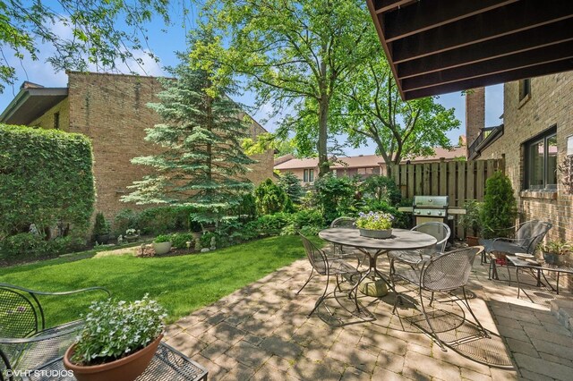 1728 Wildberry Dr Unit B, Glenview, IL 60025 - view of patio / terrace with area for grilling and outdoor dining area