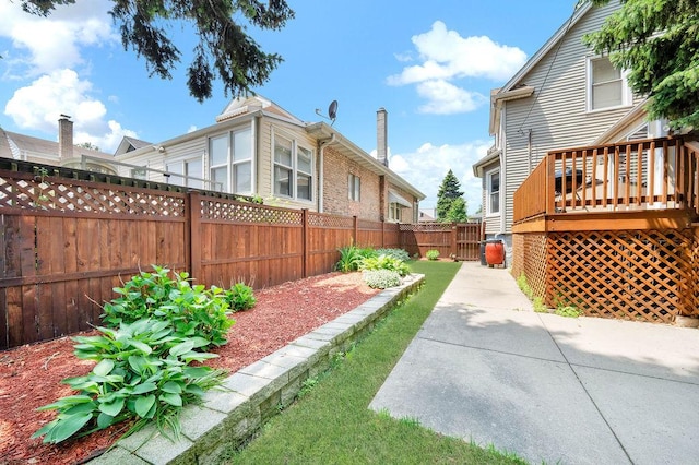 3235 Cuyler Ave, Berwyn, IL 60402 - fenced backyard featuring a wooden deck