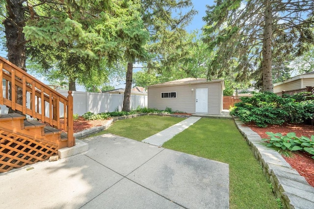 3235 Cuyler Ave, Berwyn, IL 60402 - fenced backyard featuring a patio and an outdoor structure