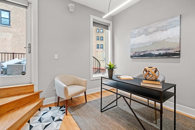 2113 N Clark St, Chicago, IL 60614 - office space featuring wood finished floors and baseboards