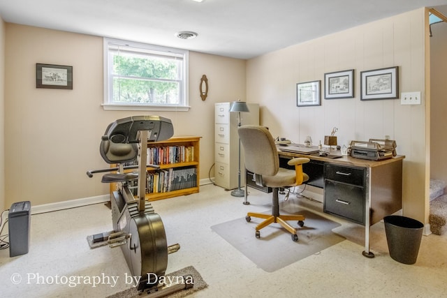 527 Edwin Dr, Bourbonnais, IL 60914 - home office featuring baseboards