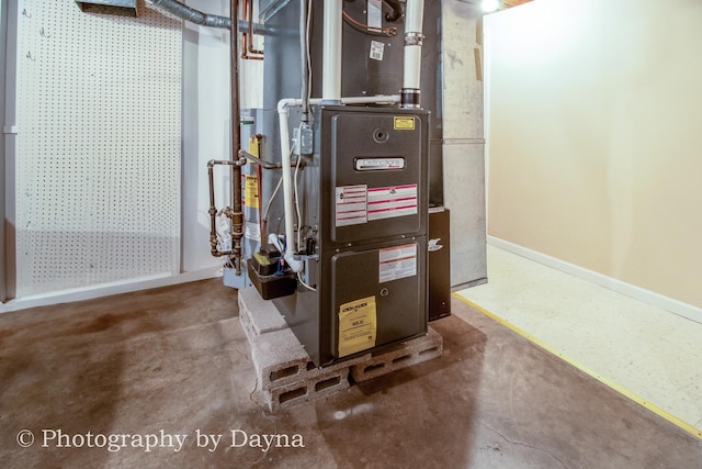 527 Edwin Dr, Bourbonnais, IL 60914 - utility room with heating unit